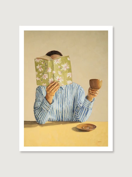 Reading Poetry - Art Print