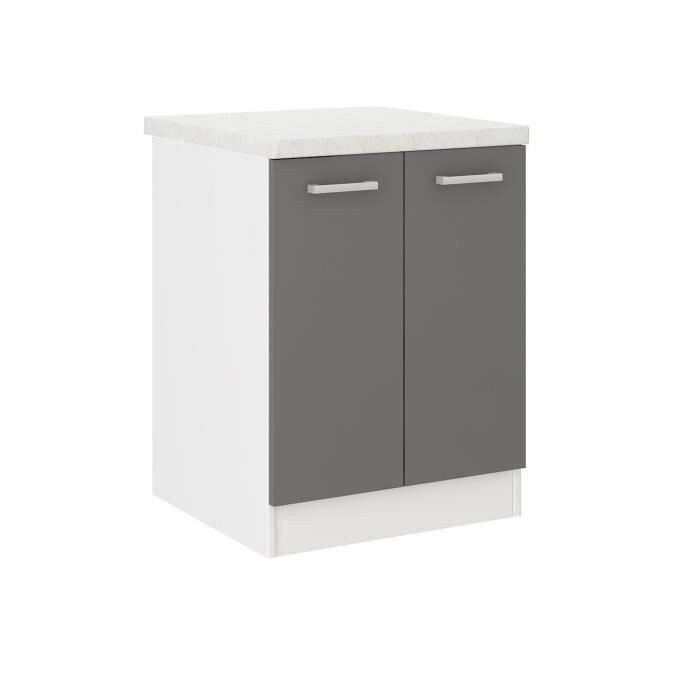 ULTRA Meuble bas de cuisine L 60 cm avec plan de t