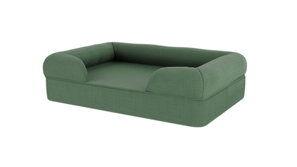 Lit pour chien en mousse à mémoire de forme Bolster - Medium - Vert turquoise