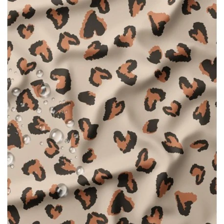 Tissu enduit spécial ciré Saian - beige foncé