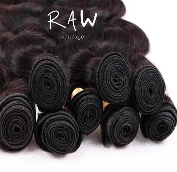 RAW INDIAN WEFT/BOULES (26 pouces)