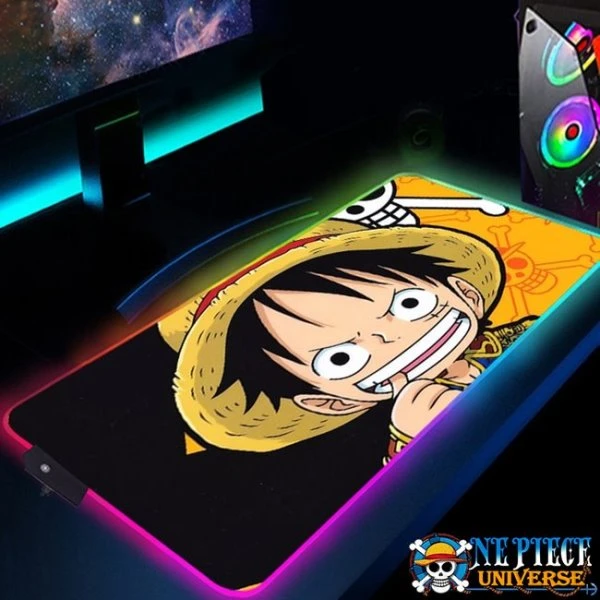 One Piece Luffy Mousepad Gaming Led RGB (10 Colors) | One Piece Universe Store