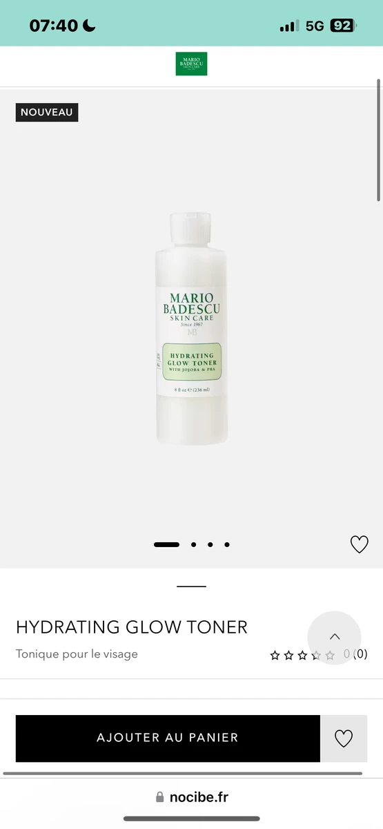 Mario Badescu   Hydrating Glow Toner  Tonique pour le visage » achetez en ligne | Nocibé