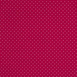 Tissus coton petits pois - Fuchsia et blanc | Rascol