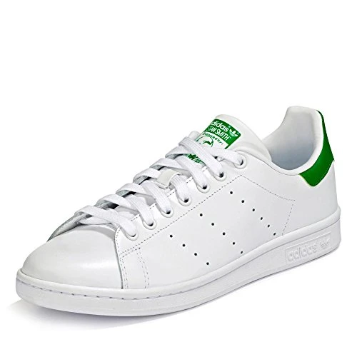 adidas Originals Stan Smith M20324, Sneaker Basse Homme, FTWR White/Core White/Green, 43 1/3 EU