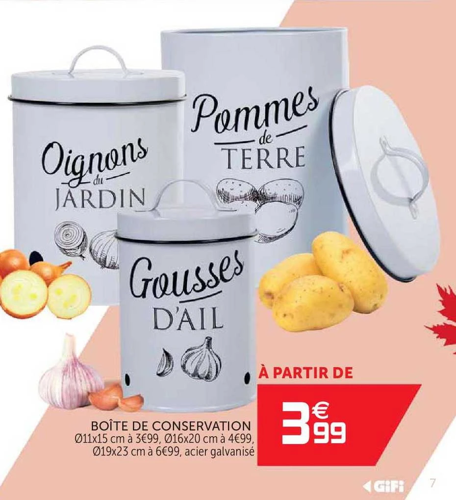 Promo Boîte De Conservation chez GiFi - iCatalogue.fr