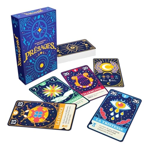 Blackrock Games PRÉSAGES - Jeu de société - Jeu de Cartes Rapide et Malin - Jouer en équipe - dès 8 Ans - 4 à 6 Joueurs - Ambiance et réflexion - en Famille ou Entre Amis - Spiral Editions