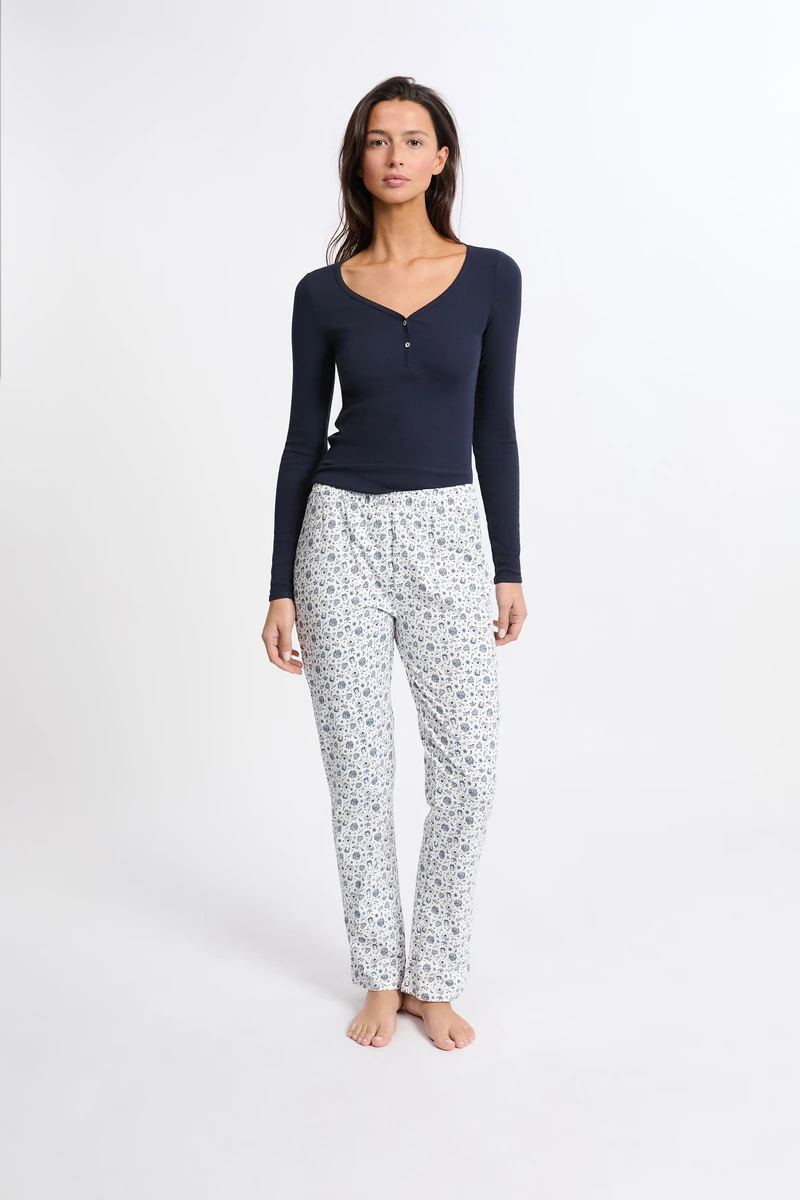 Coffret pyjama 2 pièces à motifs avec coton