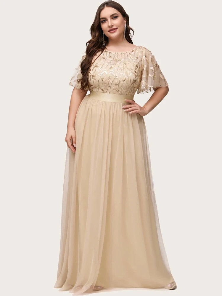 Robe dorée SHEIN