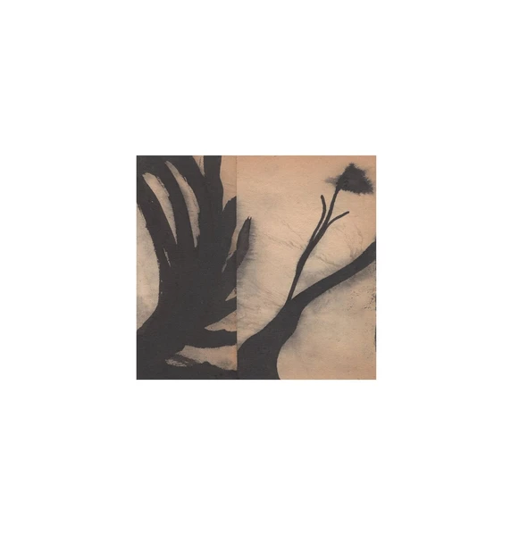 abstract floral painting, moody botanical art, small abstract art, original ink painting, abstract nature art, minimalist contemporary art