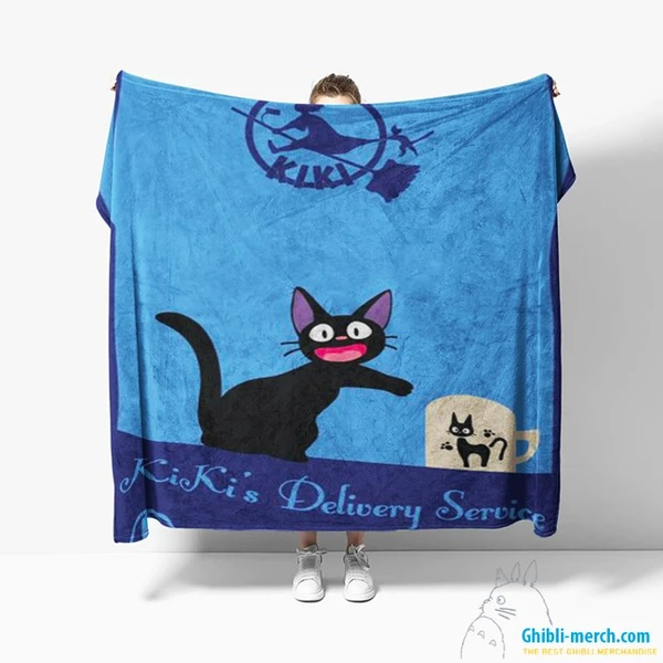 Jiji Blanket (Ghibli Jiji Cat) HOT Pick 2024 x 10 Colors for Sales | Ghibli Merch Store