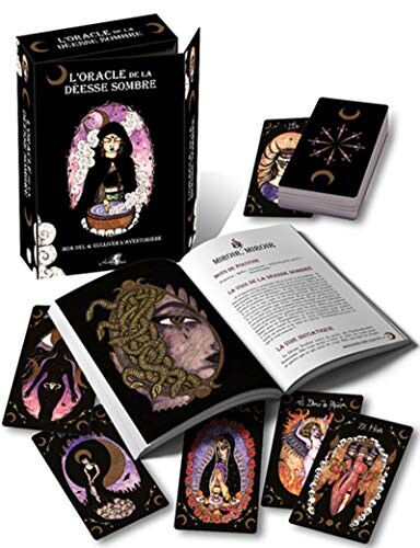 L'oracle de la déesse sombre: Coffret comprenant un oracle de 44 cartes, un livre explicatif en couleur de 292 pages et une boîte cloche