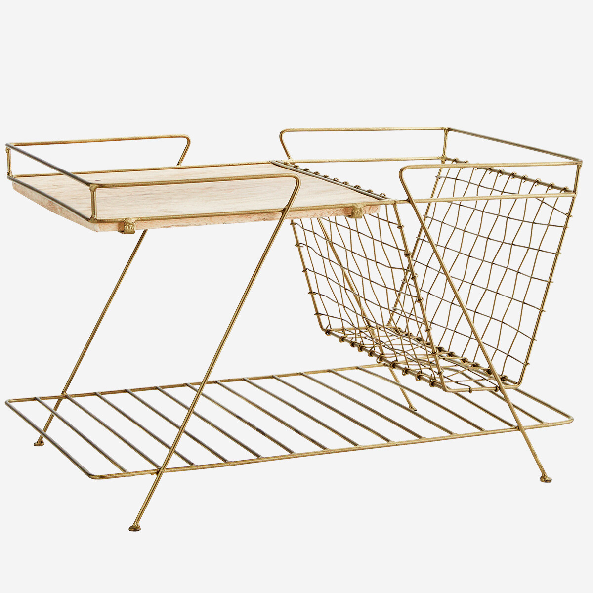  Magazine rack w/ wood 