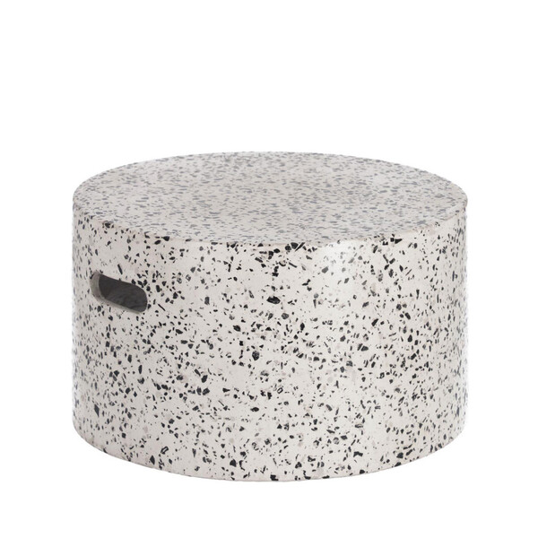 Titre : Table basse de jardin ronde ø52cm Kave Home - JENELL | Drawer