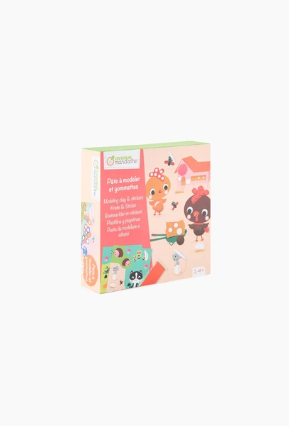 Coffret créatif, Pâte à modeler et gommettes Marque Nationale