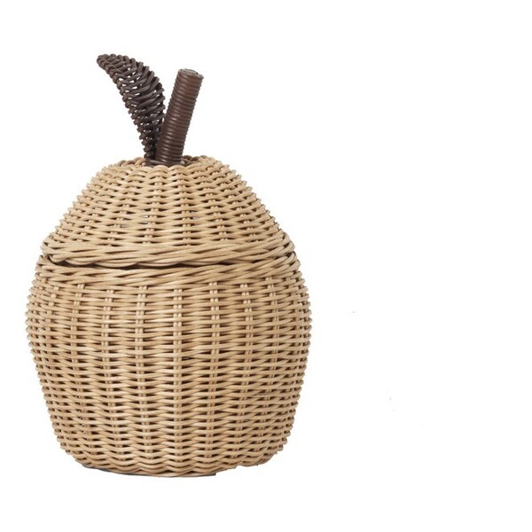 Panier tressé Pomme Naturel Ferm Living Kids Design Enfant
