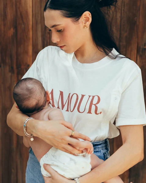 T-shirt d'Allaitement AMOUR