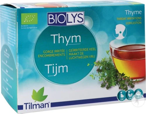 Biolys Thym Gorge Irritée Encombrements 24 Sachets