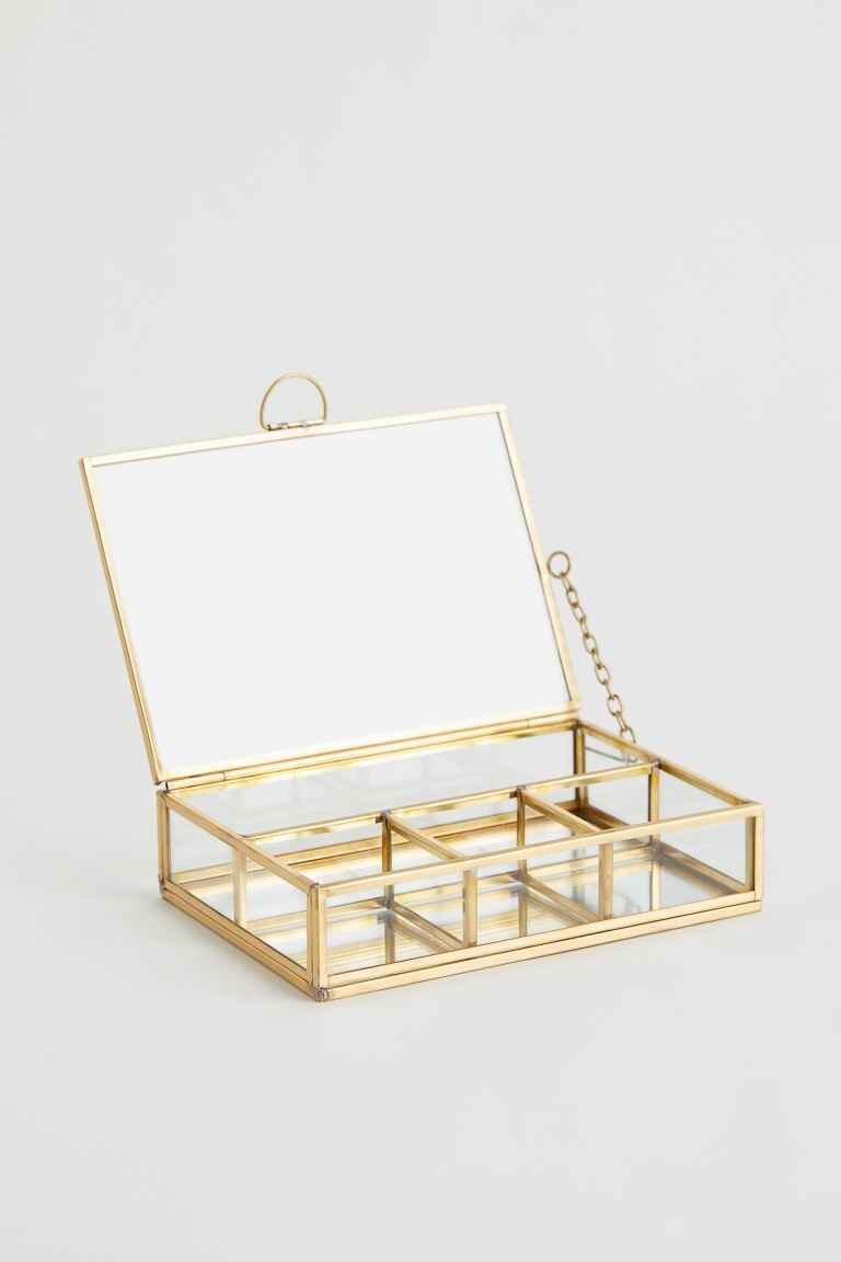 Boîte à bijoux en verre