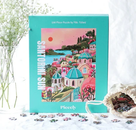 Puzzle Santorini Sun 500 pièces - Piecely - Trevell