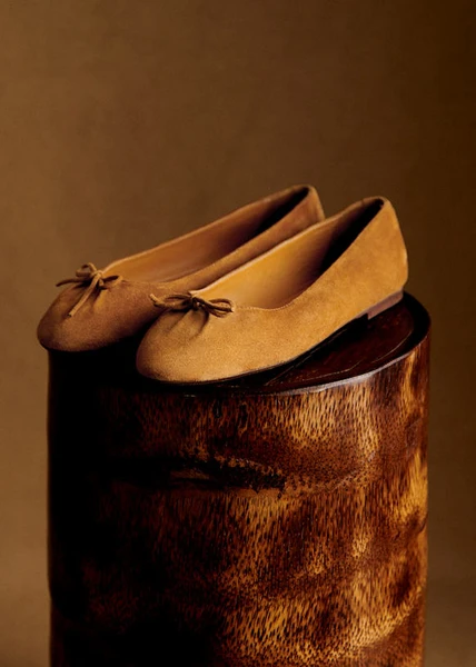 Ballerines Low Agathe - Noisette