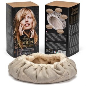 Bonnet chauffant soin des cheveux
