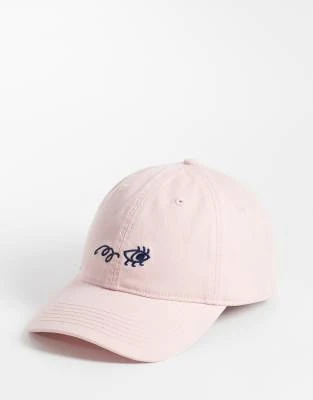 ARKET - Casquette avec broderie œil et inscription Arket Cafe - Rose clair