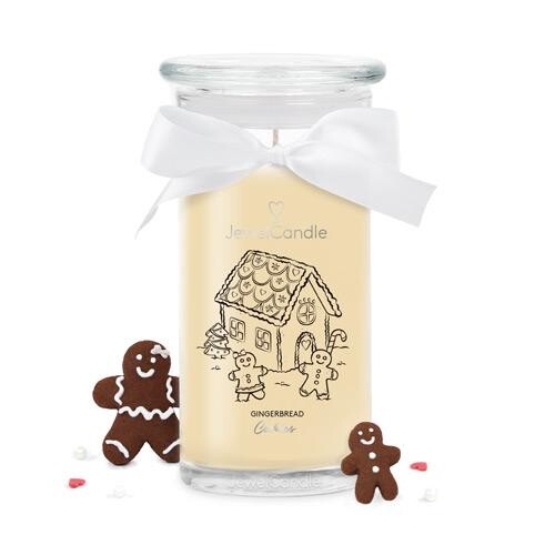 Bougie pain d’épices avec bijou Gingerbread Cookies | JewelCandle