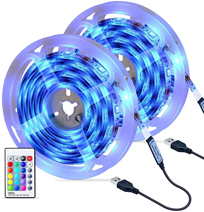 Ruban LED, Hoteril Bande LED 6M [2*3M] 5050 RGB Etanche avec Télécommande ,  Bandeau Lumineux 16 Couleurs et 4 Modes, Luminosité-Vi - Cdiscount Maison