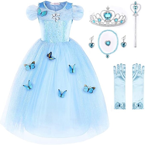 JerrisApparel Robe De Cendrillon Robe De Princesse Costume : Amazon.fr: Jeux et Jouets