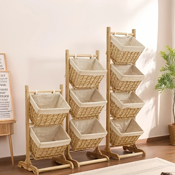 en rotin bambou support rangement - Temu France