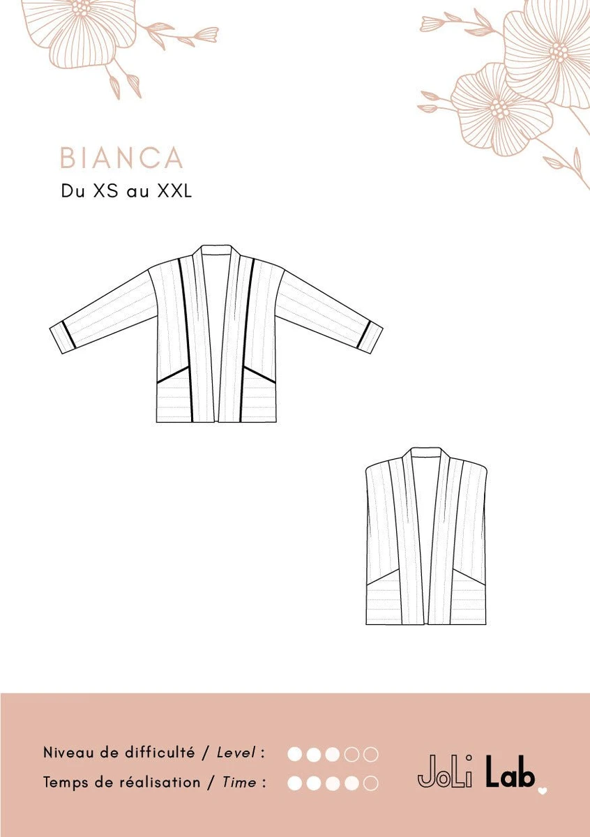 Veste Bianca - Patron Couture PDF ou Pochette