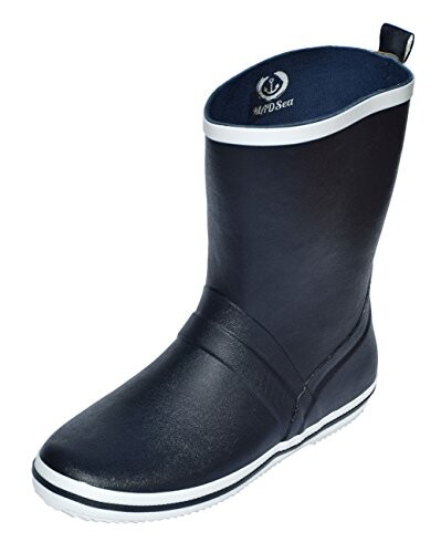 MADSea Bottes Caoutchouc Homme &amp; Femme Modèle Cloud, Couleur:Bleu foncé, Taille:45