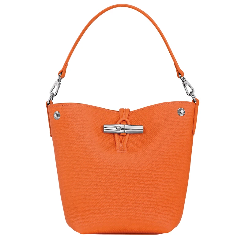 Sac seau XS Le Roseau Cuir - Orange