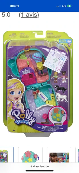 Polly Pocket Ranch de cowgirl en forme de cactus