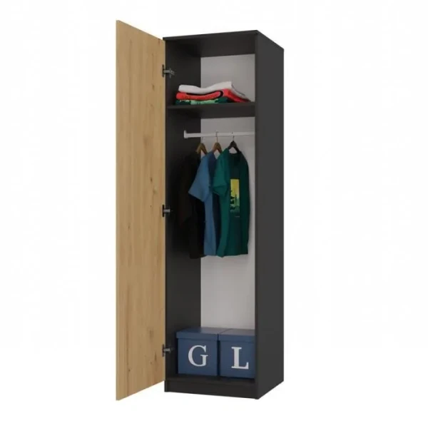 Couloir ► Armoire chambre à coucher style scandinave - HUCOCO - 50x50x180 - 1 porte