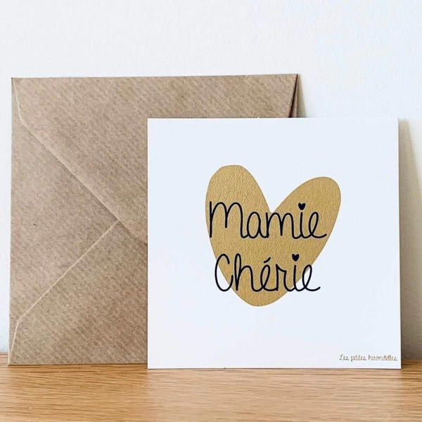 Carte & Enveloppe Fêtes Des Mères, Pères, ... - Mamie Chérie 