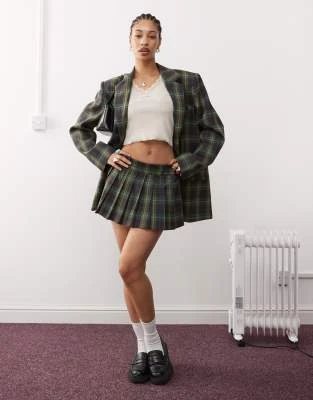 COLLUSION - Blazer à carreaux oversize - Vert | ASOS