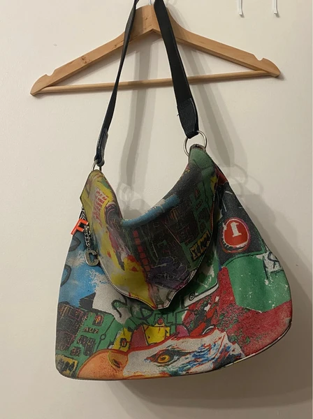 Colorful Roberto Cavalli Leather Bag