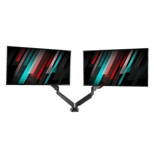 INOVU ARM 2 Noir - Support bureau renforcé pour 2 écrans