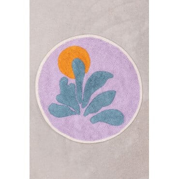 Tapis de bain en coton (Ø61 cm) Kombu