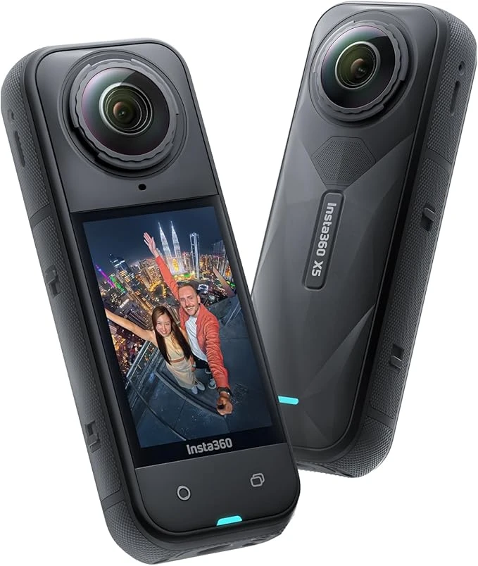 Insta360 X5 - caméra d'action 360° 8K étanche, Basse lumière de Pointe, Perche à Selfie Invisible, objectifs Robustes et remplaçables, 3h d'autonomie, Pare-Vent intégré, stabilisation, Triple Puce IA