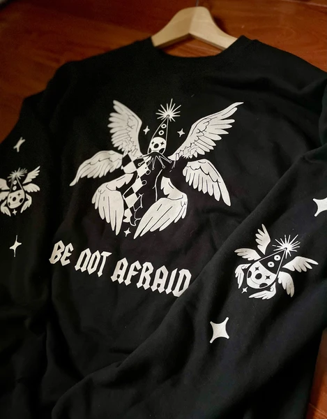 Be Not Afraid Clown Sweater