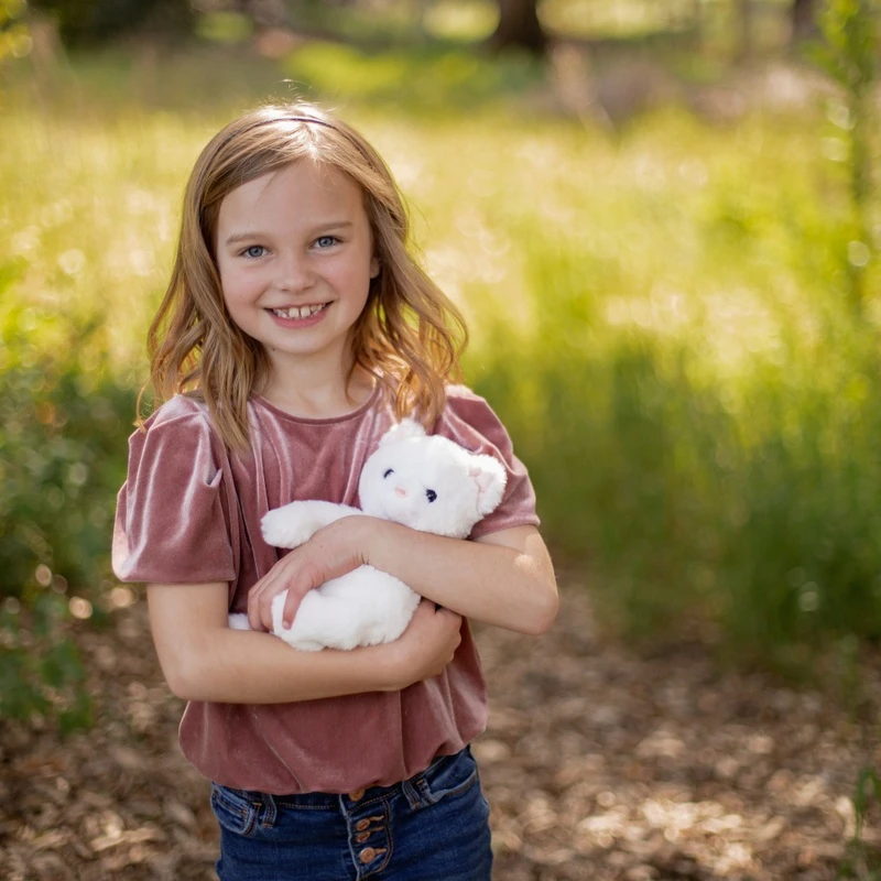 World's Softest Plush - Peluche Chat Blanc 25 cm
