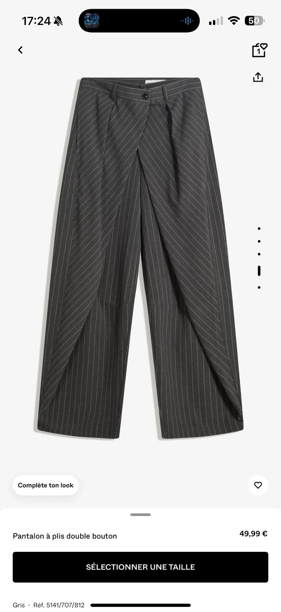 Pantalon à plis double 