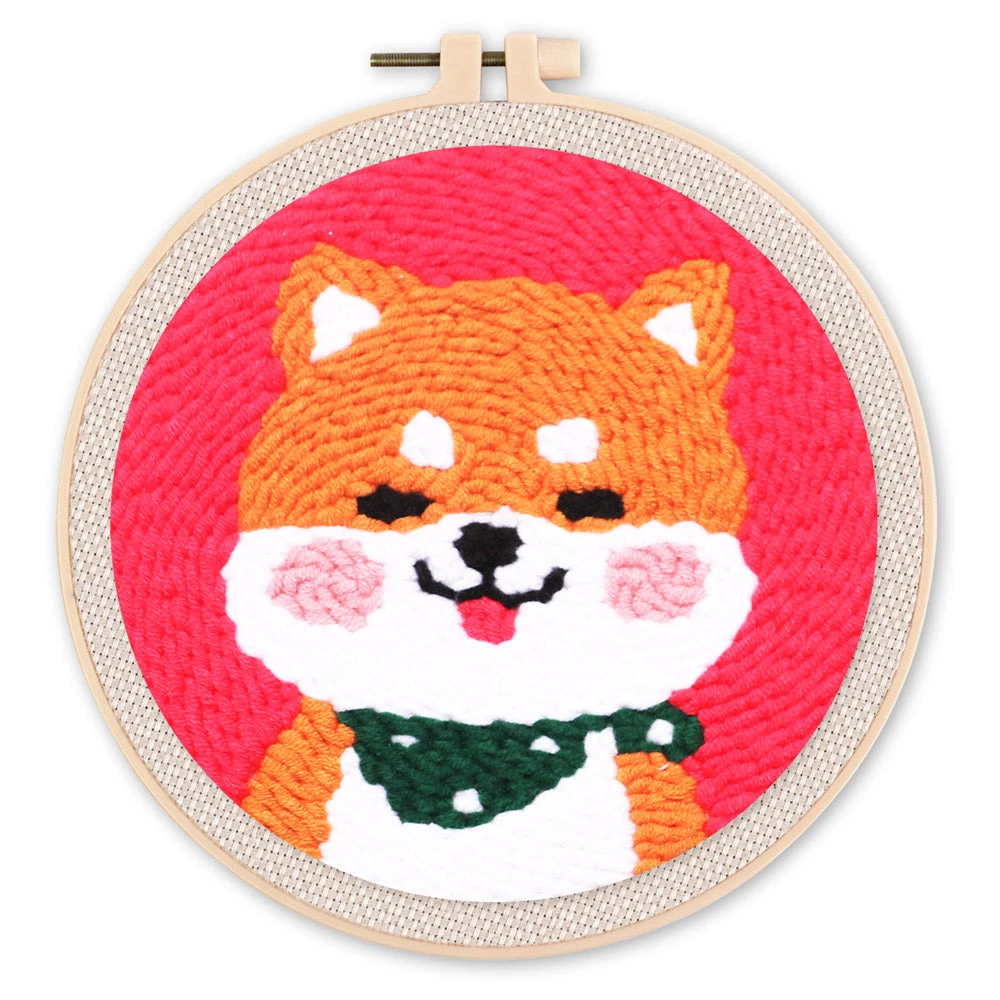 Kit Punch Needle Chien Shiba Inu – Figured'Art