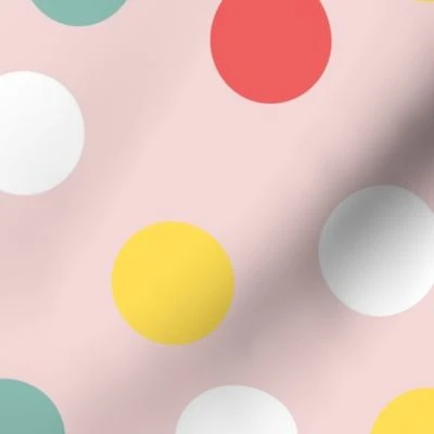 Playful Clown dots - Kids - Girls - Fabric | Spoonflower