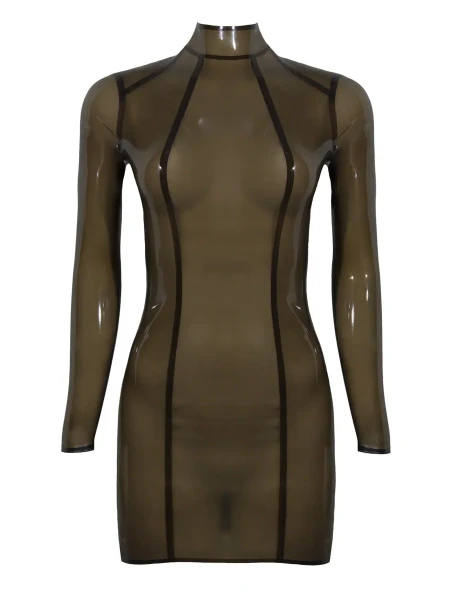 Mini-robe ajustée en latex