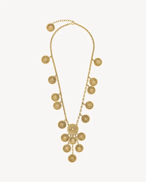 YVES SAINT LAURENT charm necklace in metal | Saint Laurent | YSL.com