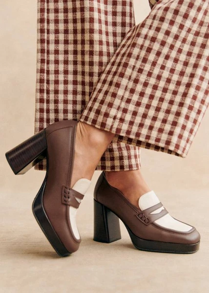 Mocassins Jessie - Taupe Multi - Cuir bovin - Sézane